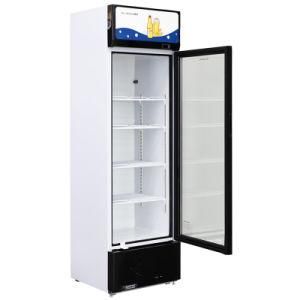 Large Glass One Door Static Cooling Grocery Shop Refrigerated Showcase