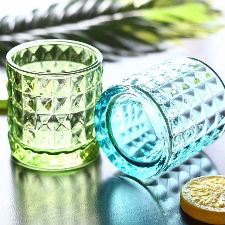 Vss Small Customized Votive Tealight Colored Glass Candle Holder Wholesale