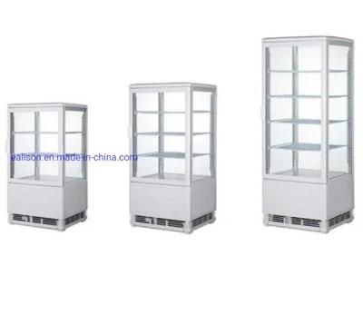 Upright Refrigeration Chiller Glass LED Light Display Showcase for Commercial Use Showcase