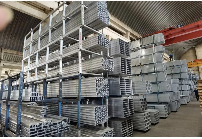 6063 Aluminium Tube/Pipe/Square Tube Standard Frame System Anodized Color Construction / Decoration