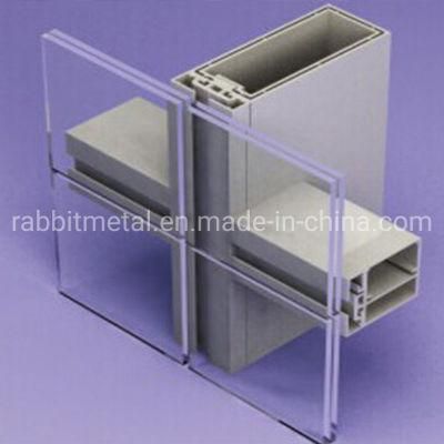New Products Aluminum Double Tempered Glass Curtain Wall Price