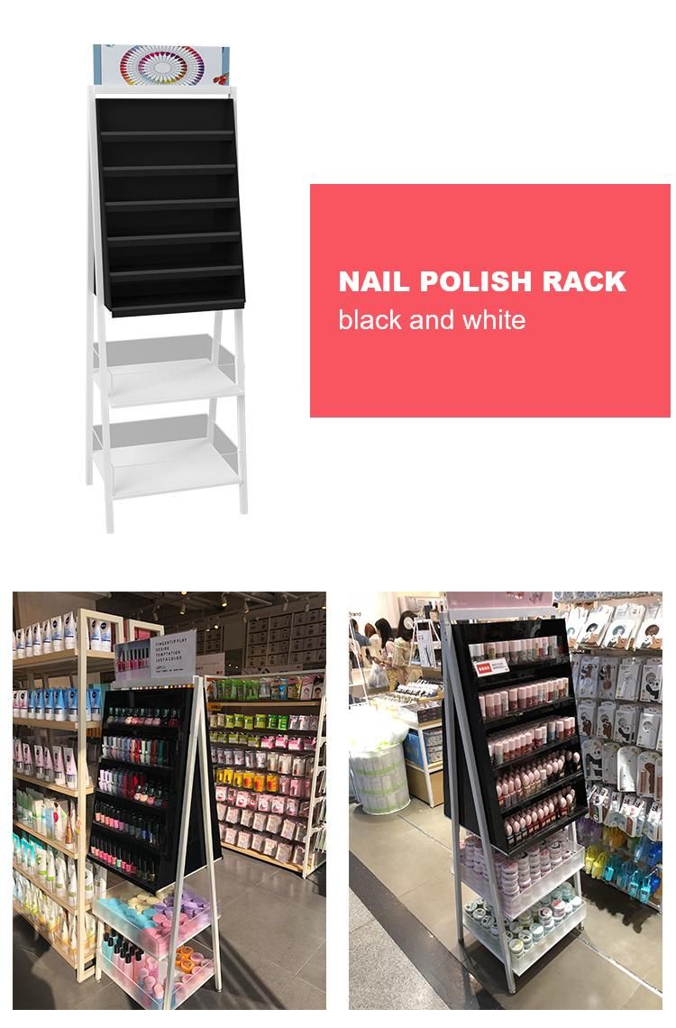 Customized Clear Acrylic Nail Polish Wire Display Rack