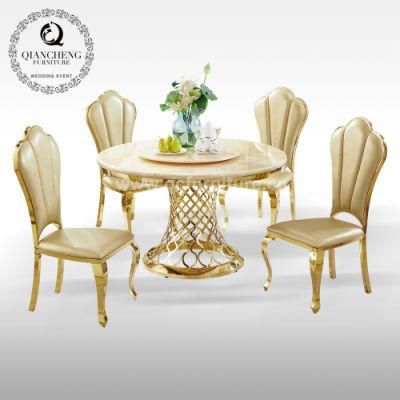 Round Dining Table Sets Used for Dining Room and Restaurant