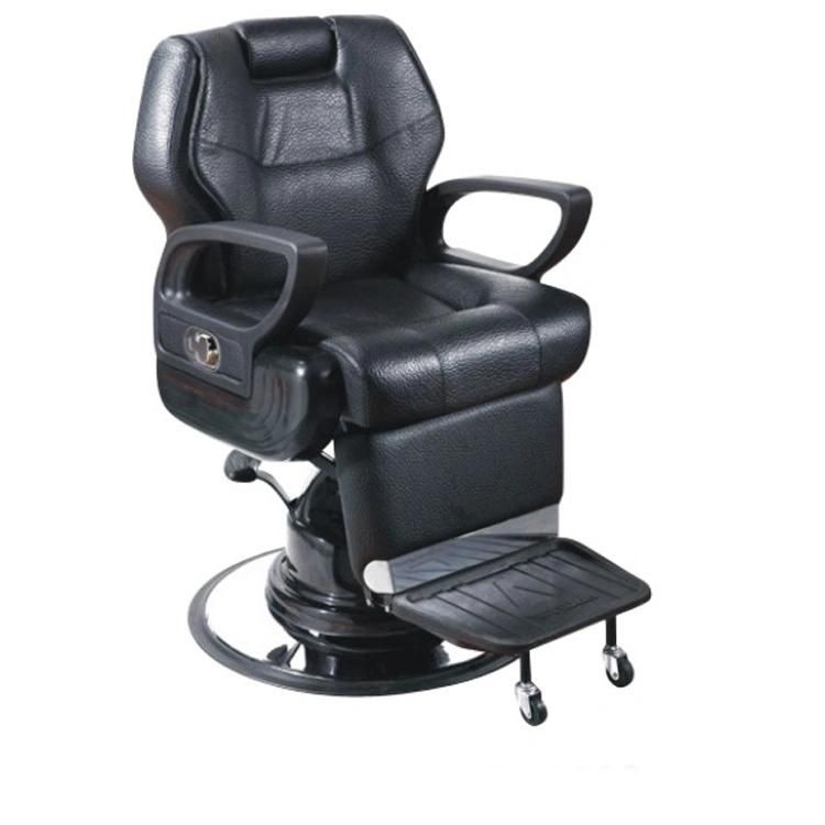 Hl- 6085 Salon Barber Chair for Man or Woman with Stainless Steel Armrest and Aluminum Pedal