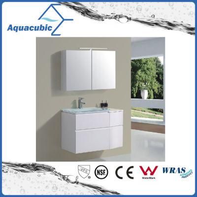 Mirror Vanity in White with Glass Basin (ACF8877B)