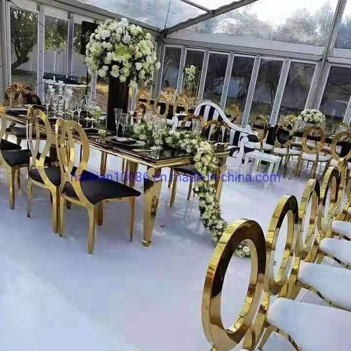 Glass Dining Table Set Hot Sale Banquet Hall Wedding LED Expandable Event Acrylic Catering Tables