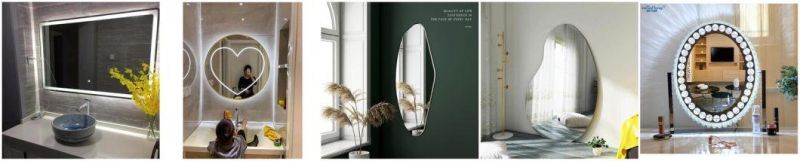 Home Decorative Bathroom Wall Mounted Dressing Makeup Smart LED Mirror with More Function Anti Fog Bluetooth