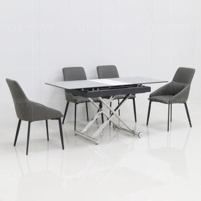 Foshan Dining Tables Home Furniture 8 Seater Extendable Marble Dining Table