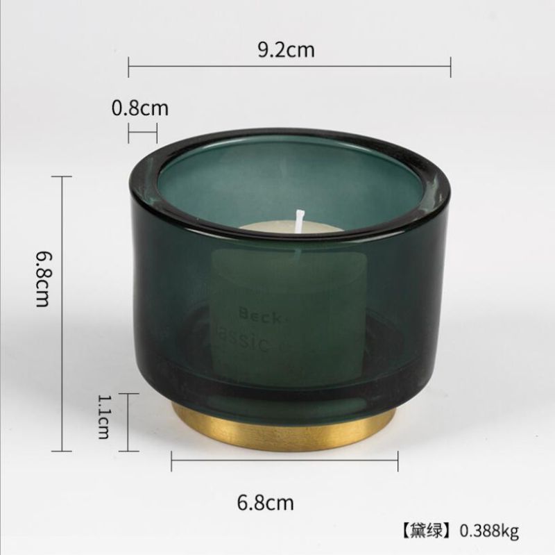 Vss Luxurious Thick Wall Tealight Glass Candle Holder for Home Decoration