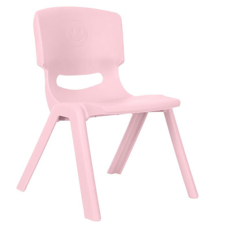 Wholesale Home Furniture Thickened Plastic Kindergarten Bench Frosted Backrest Dining Chair for Kids