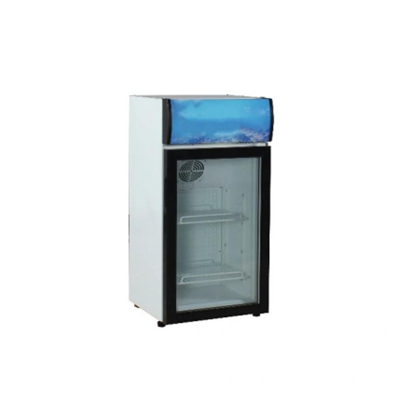 Smeta 80L Single Glass Door Cold Beverage Display Upright Showcase