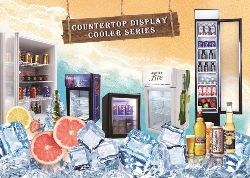 98L Commercial Glass Door Mini Bar Showcase Display Cooler (SC-98)