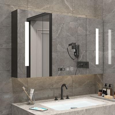 Aluminum Bathroom Mirror Medicine Cabinet with LED Luxury Interior Design