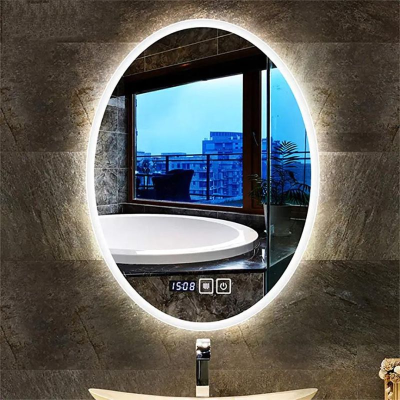 Customized Vanity Frameless Backlit Illuminated Lighted LED Mirror for Bathroom