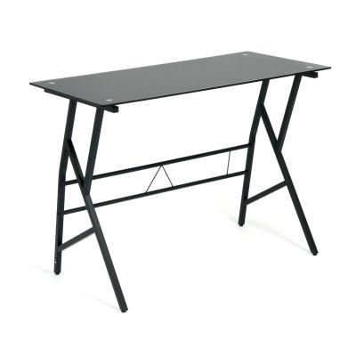 Morder Design Home Office Furniture Glass Top Study Desk with Booksefl