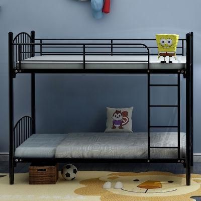 2022 Cheap Double Metal Frame Bed School Dorm Wooden Bunk Bed