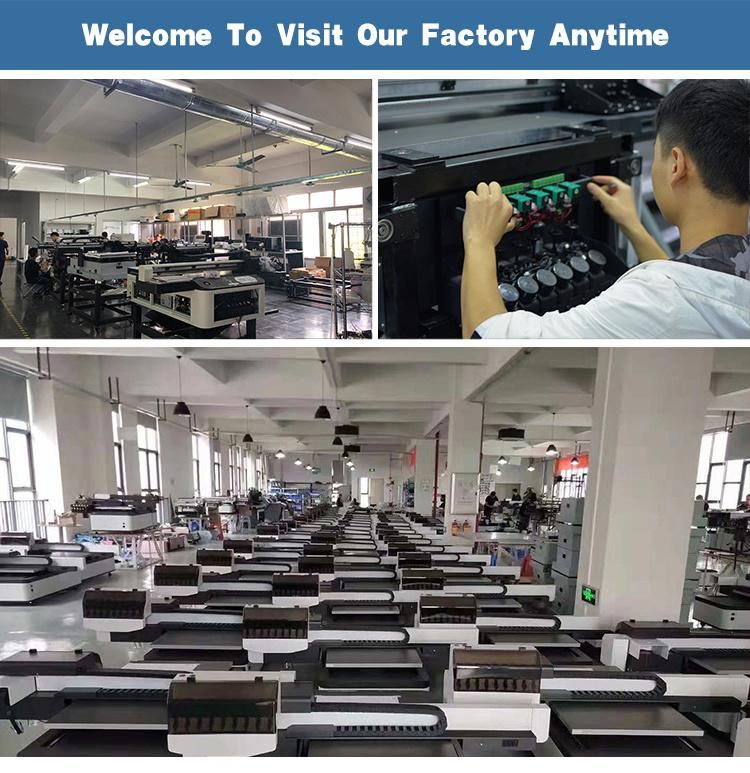 Glass Acrylic Photo PVC Sheet Ceramic Plate Wood Board Flat Bed Inkjet Printing Machine