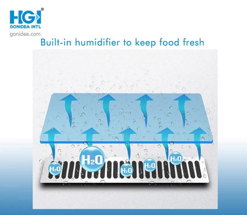 1500mm Commercial Display Chiller Glass Door Bakery Display Cabinet Cake Showcase Hcs-15