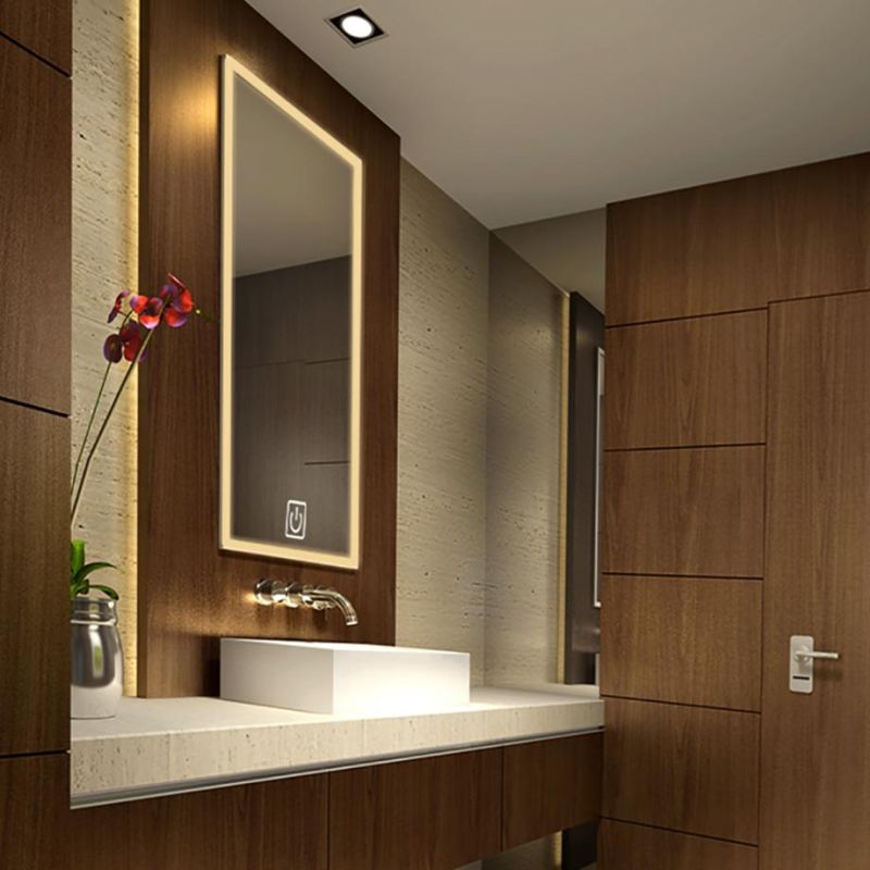 Wholesale Modern Design Bathroom Decor LED Vanity Makeup Illuminated Lighting Mirror