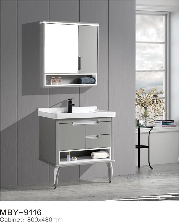 Floor PVC Bathroom Cabinet with Good Price