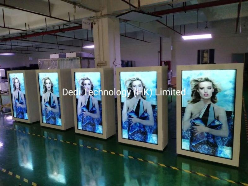 55-Inch Landscape Transparent LCD Showcase with CE Approval