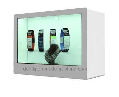 Dedi Android System Transparent LCD Display Box, Transparent LCD Touch Screen, Transparent LCD Screen Showcase