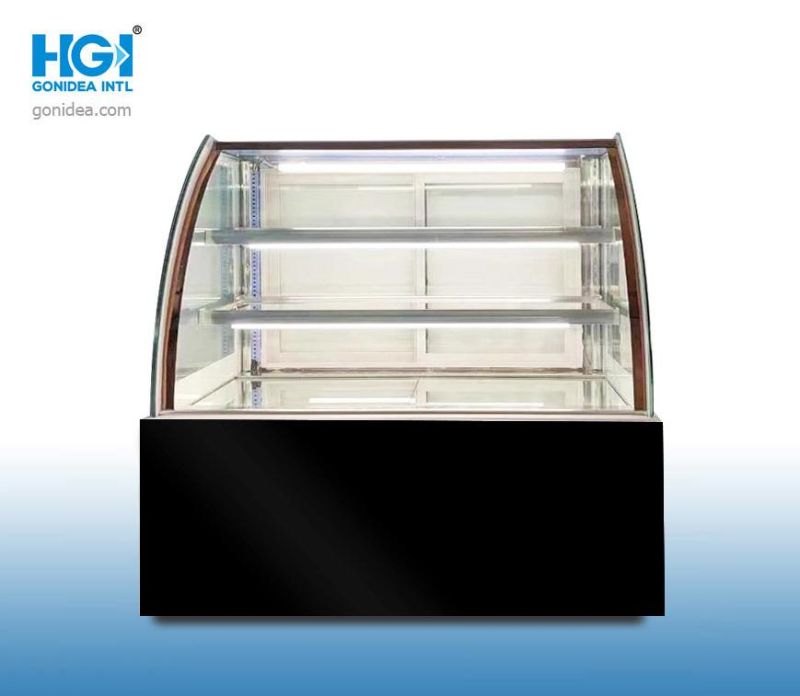 1.2m Commercial Display Chiller Glass Door Bakery Display Cabinet Cake Showcase Hcs-12