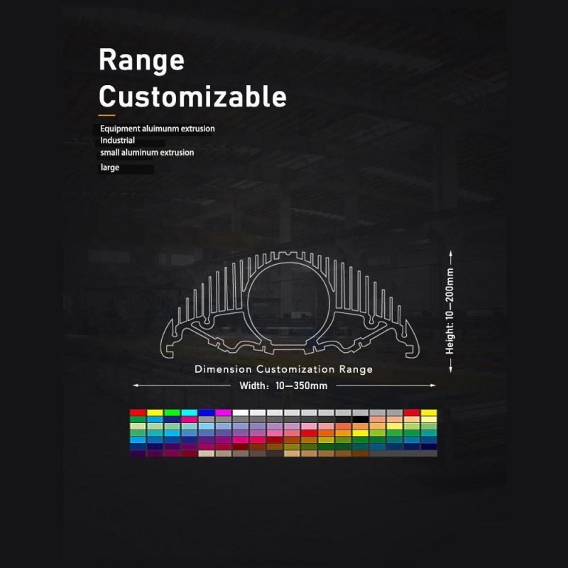 Extrusion Cabinet Door Frame Profile Customized Design and Anodizing Color