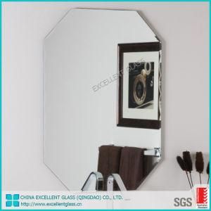 4mm, 5mm, 6mm Frameless Glass Silver Mirror Price for Bathroom