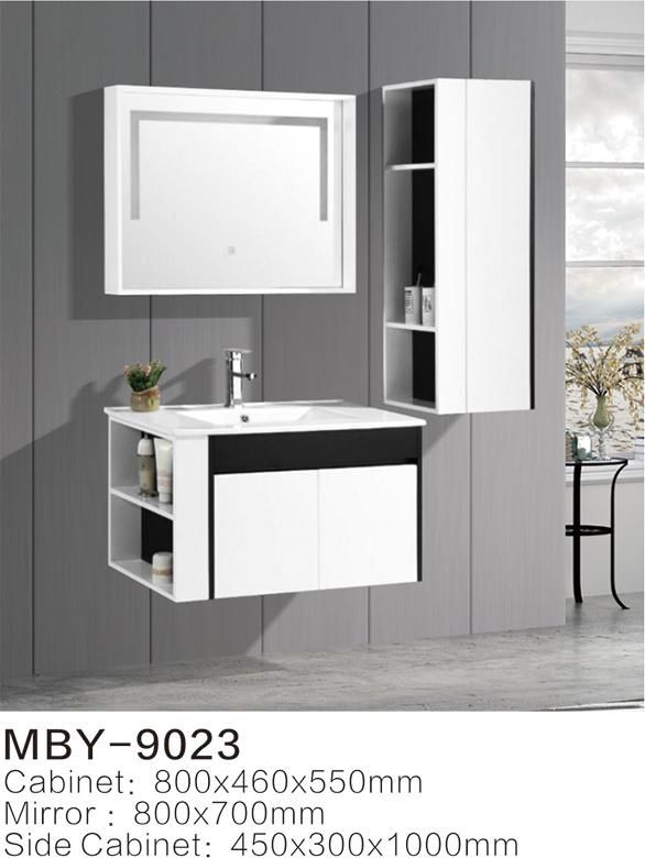 New Morden Waterproof Home PVC Bathroom Cabinet with Mirror