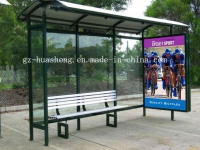 Bus Shelter with LED Light Box (HS-BS-E010)