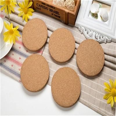 Amazon Set Custom Printed Heat Protection Glass Cup Natural Cork Coaster