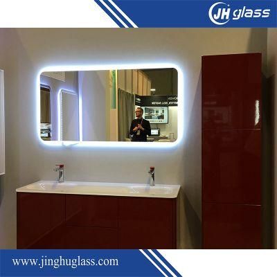 Wall Mounted LED Bathroom Mirror with Touch Sensor Defogger