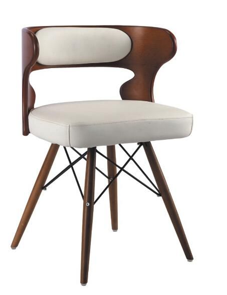 Modern New Design Wooden and Leather Leisure Chair Stool