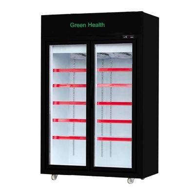 Supermarket Display Freezer Showcase Supermarket Upright Freezer with Glass Doors