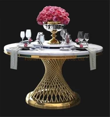 50 mm Marble Dining Table Living Room Furniture Stainless Steel Legs Silver / Golden/ Rose Golden / Side Table / Console Table / Coffee Table