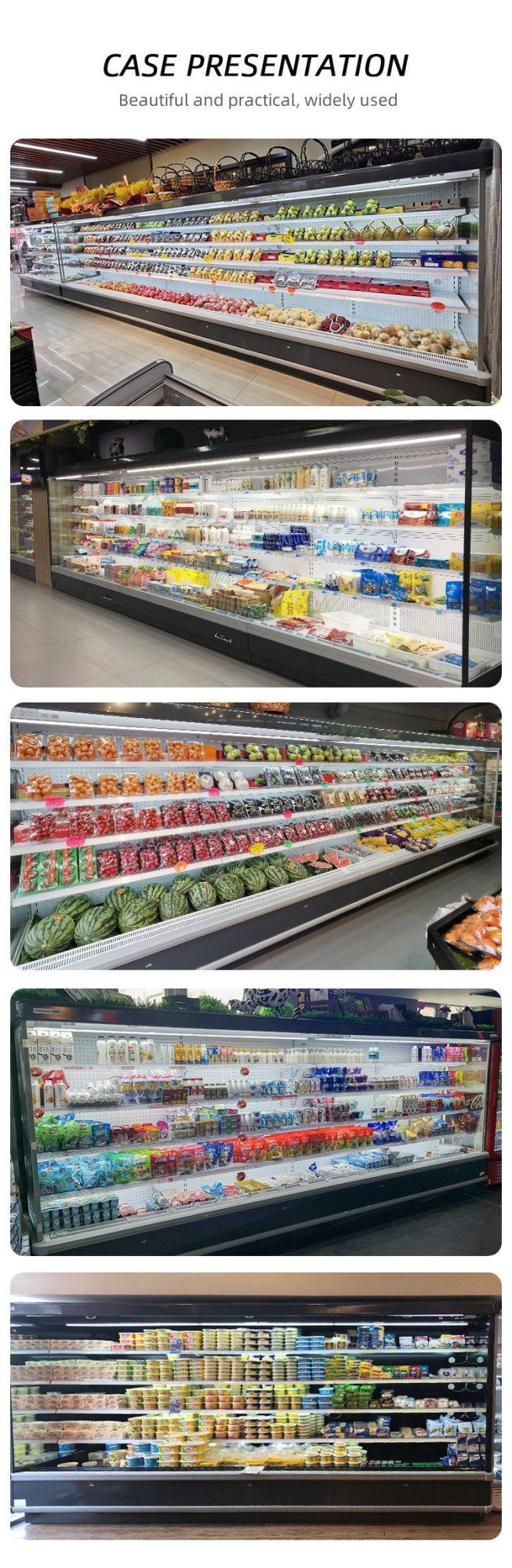 Cheap Vertical Upright Glass Door Freezer Cooler Refrigerator & Fridges Display Showcase for a Cold Drink in Retail Supermarket