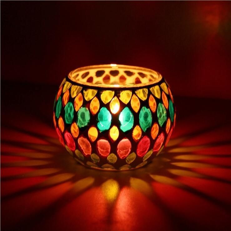Glass Party Decorations Bowl Tea Night Light Votive Candle Holders