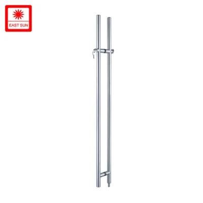 Stainless Steel Handle Furniture Hardware Glass Door Handle with Lock (pH-1001)