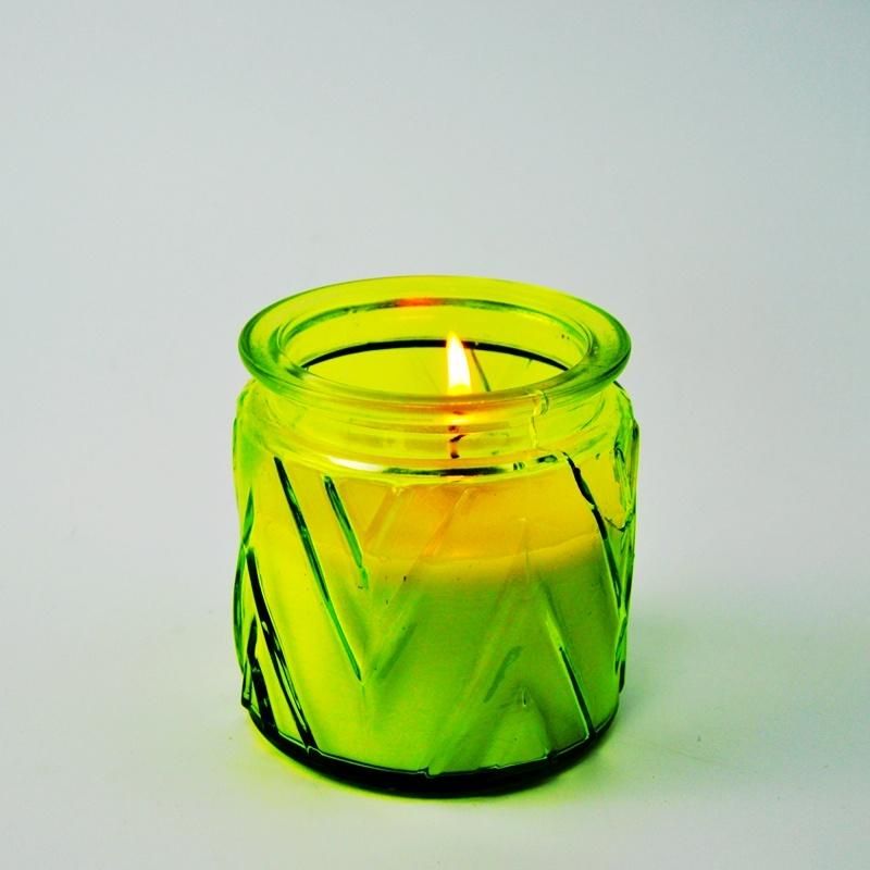 Glass Candle Jar Candlestick Custom Pattern for Candlestick