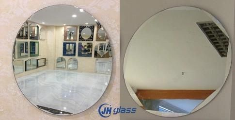 Morden Design Frameless Home Hotel Wall Round Mirror with Bevel Polished Edge for Bathroom Vanity, Bedroom and Living Room Decor