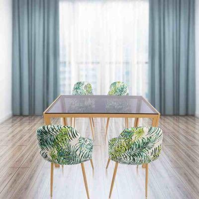 Wholesale Modern Designer Coffee Table Tempered Glass Table Top Living Room Table with Metal Frame