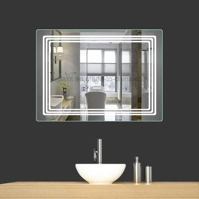 Hotel Bathroom Backlit LED Mirror with IP44 Approved