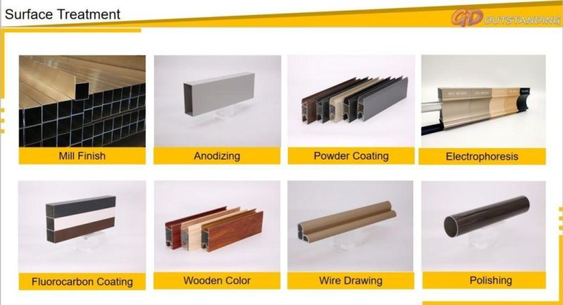 Guangdong Factory Extruded Powder Coated Shutter/Louvre Aluminum Aluminium Extrusion