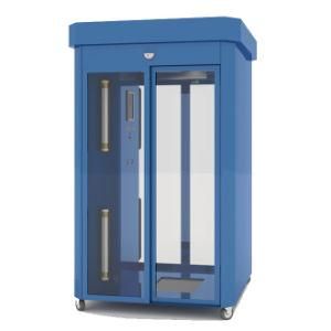 Outdoor Metal Glass Rest Booth Telephone Booth Small Closed Bus Shelter Custom Mobile Kiosk