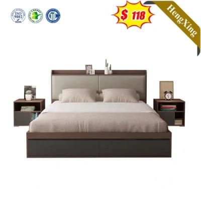 Hot Sell Executive Style Home Hotel Furniture Bedroom Storage Beds with Night Stand