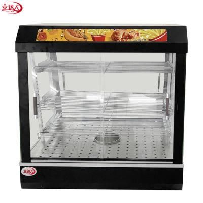 Convenience Store Counter Top Glass Hot Fast Buffet Food Display Warmer Showcase