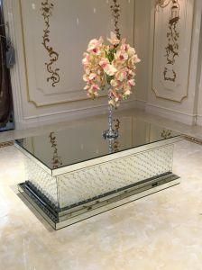 Home Decoration Big Size Coffee Table with Floating Crystal