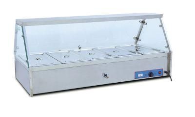 Electric Bain Marie 5 X 1/1 Gn Trays+Cover Glass Cx-1*5 Food Warmer