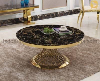 Bird Nest Living Room Furniture Design Modern Marble Center Coffee Table Gold-C20